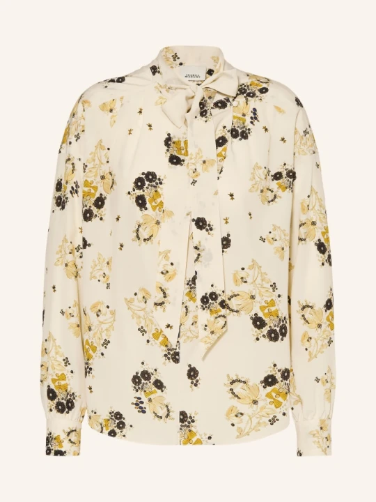 Zdjęcie produktu Isabel Marant Bluzka Z Kokardą Fedry Z Jedwabiu weiss biały