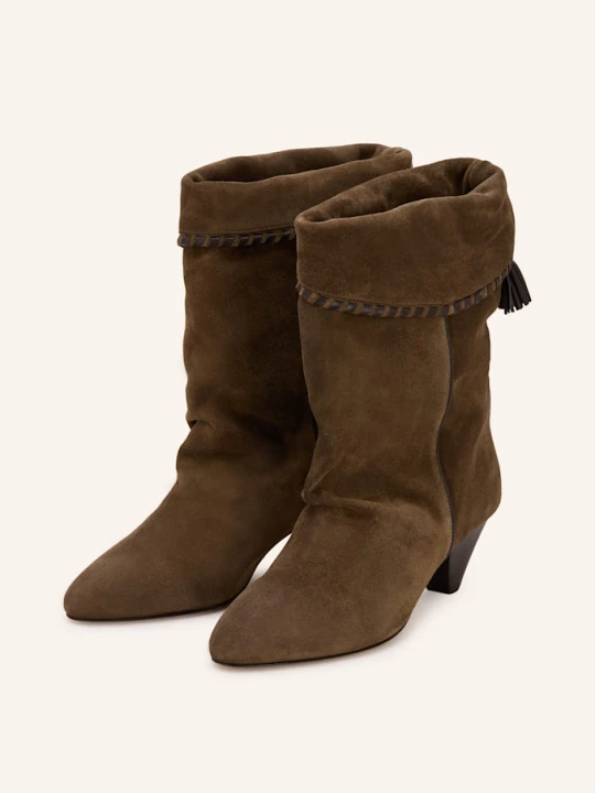 Zdjęcie produktu Isabel Marant Botki Dalby braun CIEMNOBRĄZOWY
