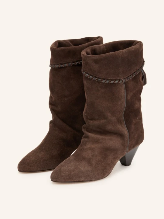 Zdjęcie produktu Isabel Marant Botki Dalby braun CIEMNOBRĄZOWY