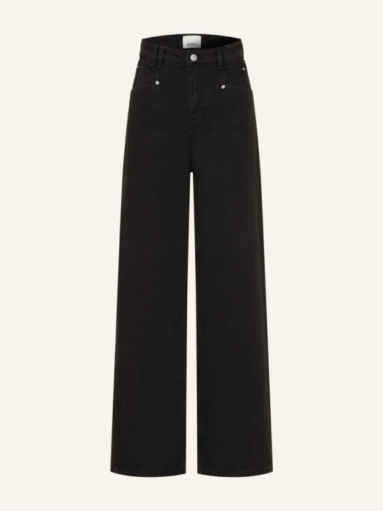 Zdjęcie produktu Isabel Marant Dżinsy Z Szerokimi Nogawkami Lemony schwarz 02FK FADED BLACK