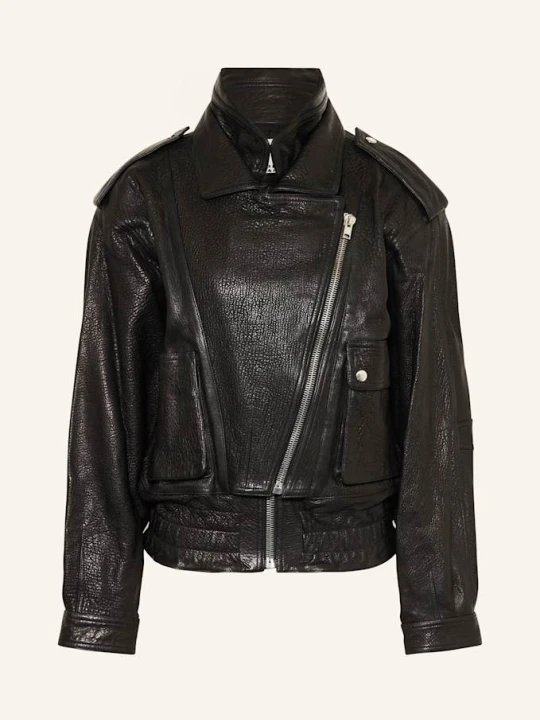 Zdjęcie produktu Isabel Marant Kurtka Skórzana Aneli schwarz CZARNY