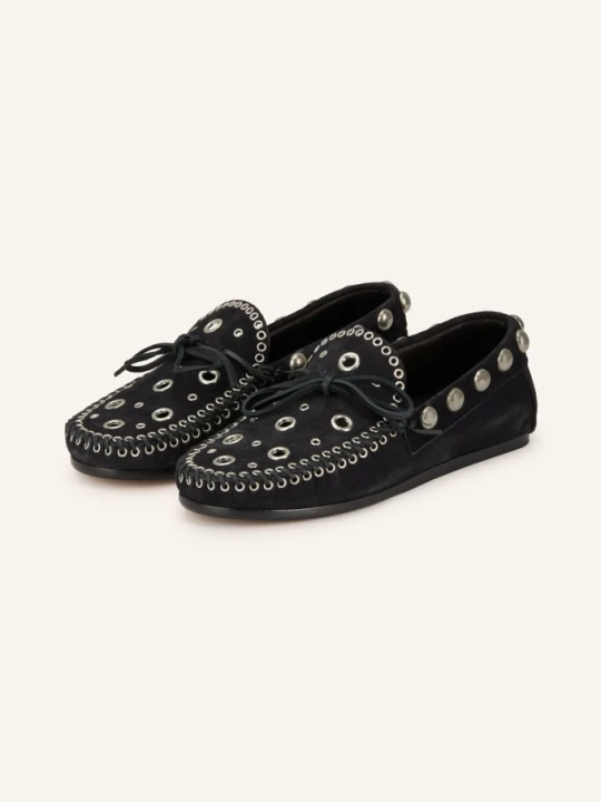 Zdjęcie produktu Isabel Marant Mokasyny Z Nitami schwarz CZIEMNOSZARY