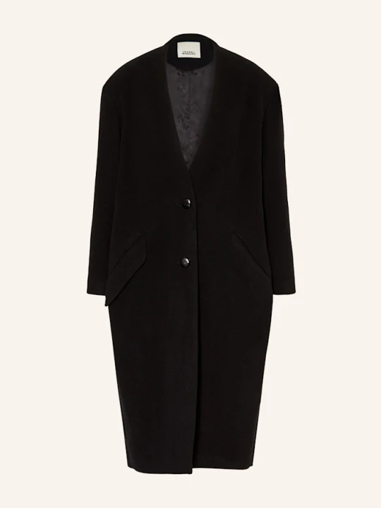 Zdjęcie produktu Isabel Marant Płaszcz Wełniany Florane schwarz CZARNY