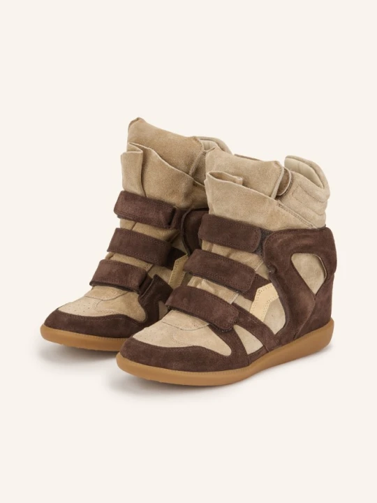 Zdjęcie produktu Isabel Marant Sneakersy Z Wysoką Cholewką Bekett braun brązowy