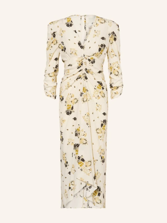 Zdjęcie produktu Isabel Marant Sukienka Albini Z Jedwabiem I Rękawami 3/4 weiss biały