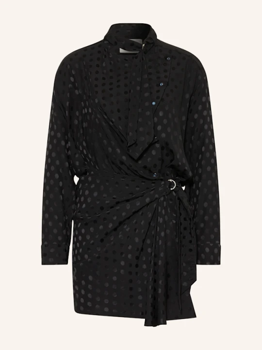 Zdjęcie produktu Isabel Marant Sukienka Żakardowa Ora Z Jedwabiu schwarz CZARNY