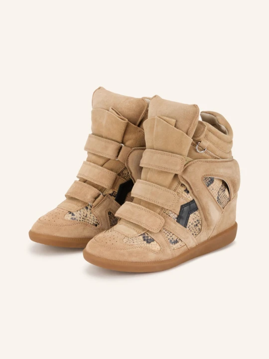 Zdjęcie produktu Isabel Marant Wysokie Sneakersy Bekett beige
