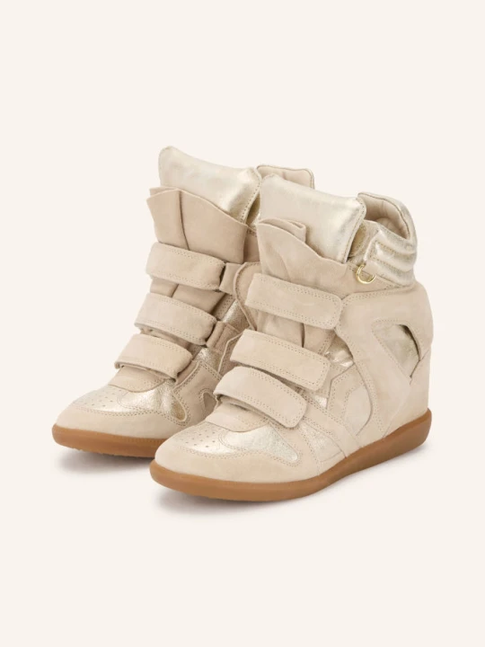 Zdjęcie produktu Isabel Marant Wysokie Sneakersy Bekett beige