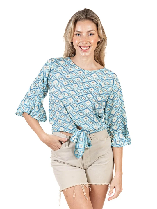 Zdjęcie produktu Isla Bonita by SIGRIS Bluzka w kolorze błękitnym rozmiar: M