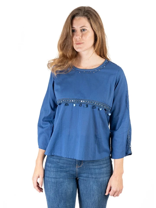 Zdjęcie produktu Isla Bonita by SIGRIS Bluzka w kolorze niebieskim rozmiar: XL