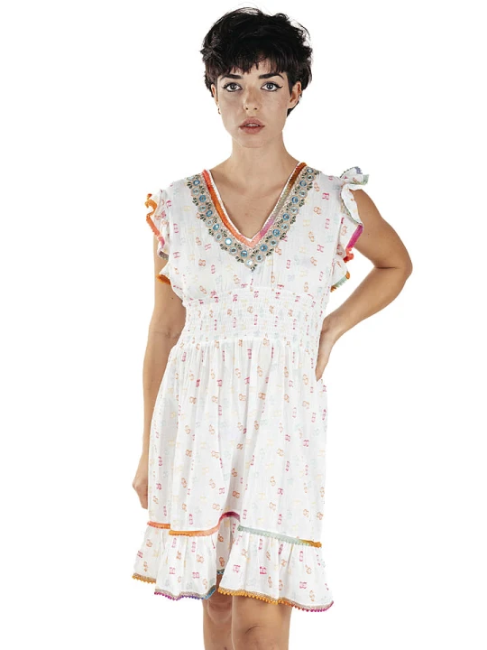 Zdjęcie produktu Isla Bonita by SIGRIS Sukienka w kolorze białym rozmiar: XL