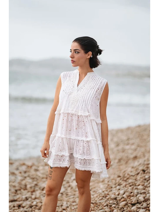 Zdjęcie produktu Isla Bonita by SIGRIS Sukienka w kolorze białym rozmiar: XL