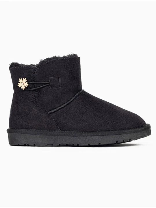 Zdjęcie produktu ISLAND BOOT Botki zimowe "Bastien" w kolorze czarnym rozmiar: 30