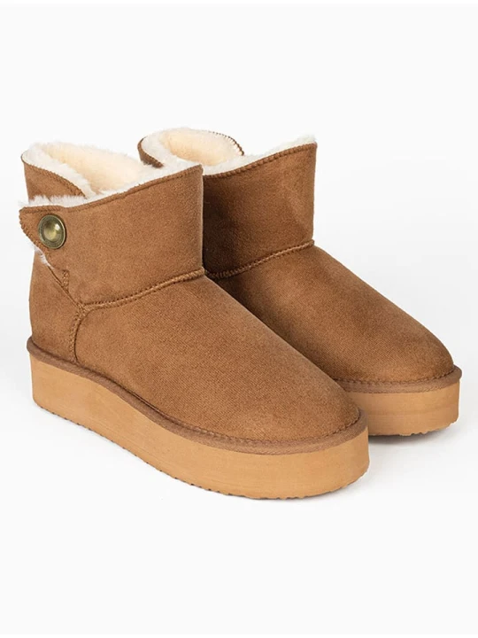 Zdjęcie produktu ISLAND BOOT Botki zimowe "Catalina" w kolorze jasnobrązowym rozmiar: 36