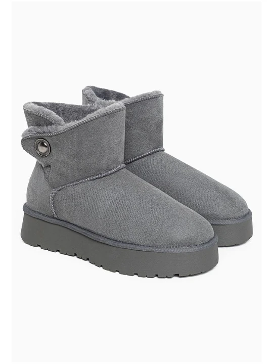 Zdjęcie produktu ISLAND BOOT Botki zimowe "Catalina" w kolorze szarym rozmiar: 38