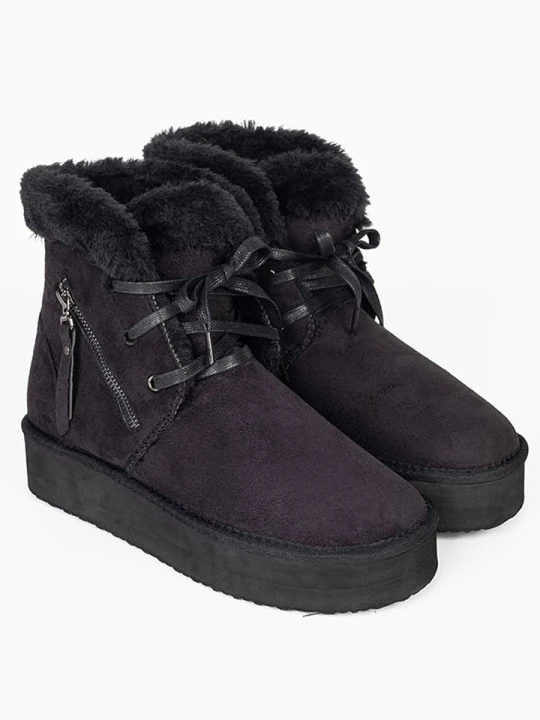 Zdjęcie produktu ISLAND BOOT Botki zimowe "Celeste" w kolorze czarnym rozmiar: 36