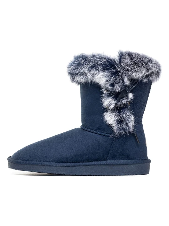 Zdjęcie produktu ISLAND BOOT Botki zimowe "Christy" w kolorze granatowym rozmiar: 38