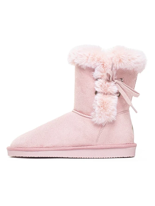 Zdjęcie produktu ISLAND BOOT Botki zimowe "Cora" w kolorze jasnoróżowym rozmiar: 39