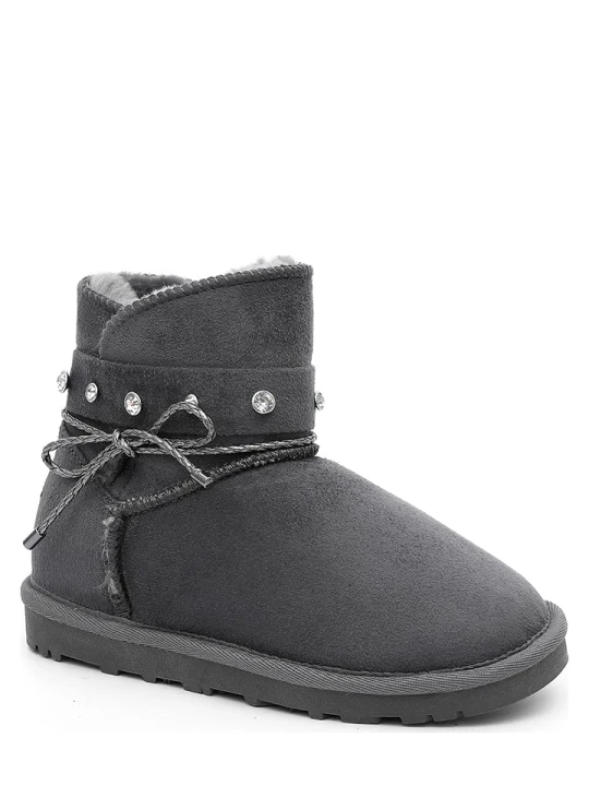 Zdjęcie produktu ISLAND BOOT Botki zimowe "Cristinette" w kolorze antracytowym rozmiar: 30