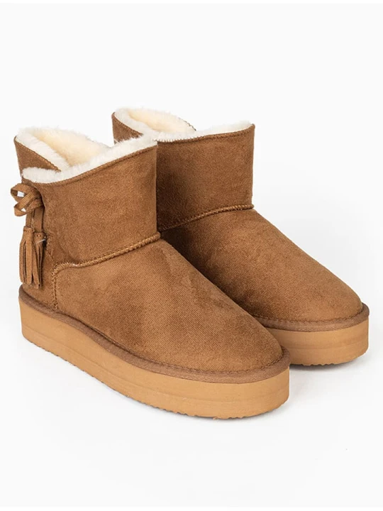 Zdjęcie produktu ISLAND BOOT Botki zimowe "Cullen" w kolorze jasnobrązowym rozmiar: 36