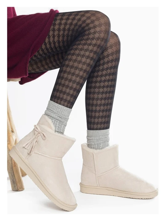 Zdjęcie produktu ISLAND BOOT Botki zimowe "Cullen" w kolorze kremowym rozmiar: 36