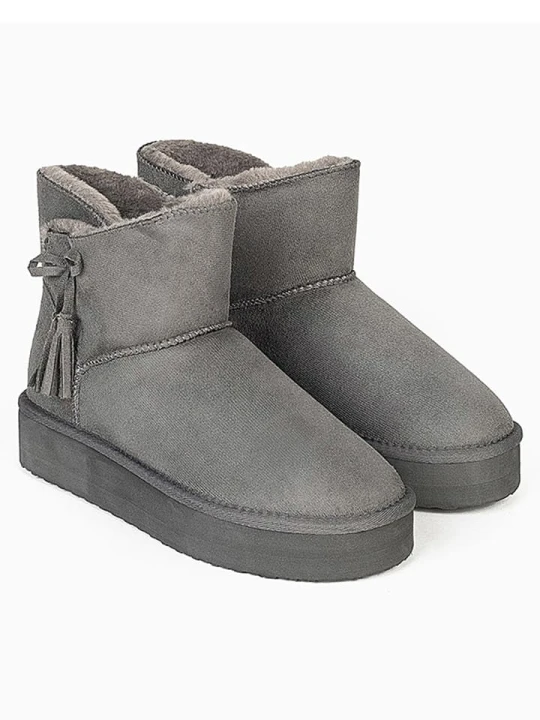 Zdjęcie produktu ISLAND BOOT Botki zimowe "Cullen" w kolorze szarym rozmiar: 40