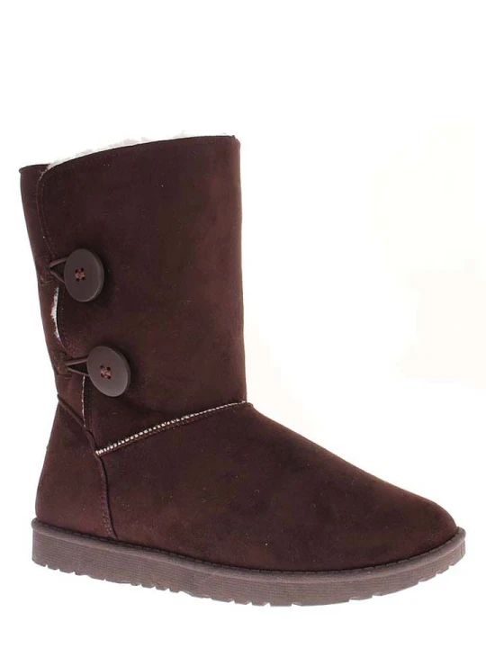 Zdjęcie produktu ISLAND BOOT Botki zimowe "Elisa" w kolorze ciemnobrązowym rozmiar: 38