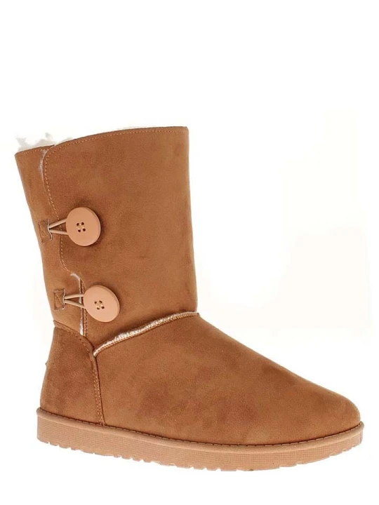 Zdjęcie produktu ISLAND BOOT Botki zimowe "Elisa" w kolorze jasnobrązowym rozmiar: 39