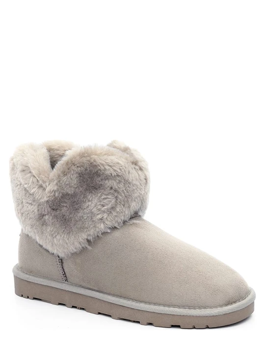 Zdjęcie produktu ISLAND BOOT Botki zimowe "Elisa" w kolorze kremowym rozmiar: 39