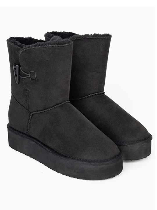 Zdjęcie produktu ISLAND BOOT Botki zimowe "Emmy" w kolorze czarnym rozmiar: 36
