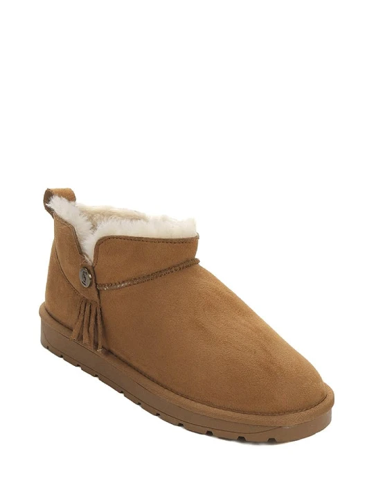 Zdjęcie produktu ISLAND BOOT Botki zimowe "Ilonie" w kolorze jasnobrązowym rozmiar: 37