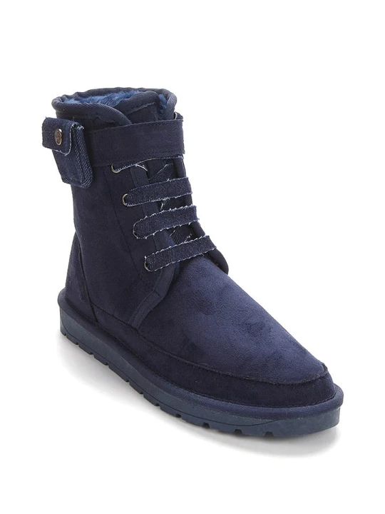 Zdjęcie produktu ISLAND BOOT Botki zimowe "Imaan" w kolorze granatowym rozmiar: 39