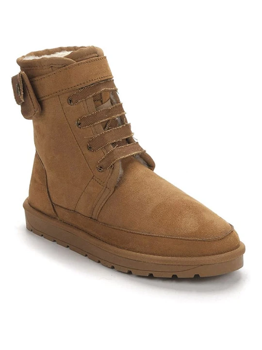 Zdjęcie produktu ISLAND BOOT Botki zimowe "Imaan" w kolorze jasnobrązowym rozmiar: 41