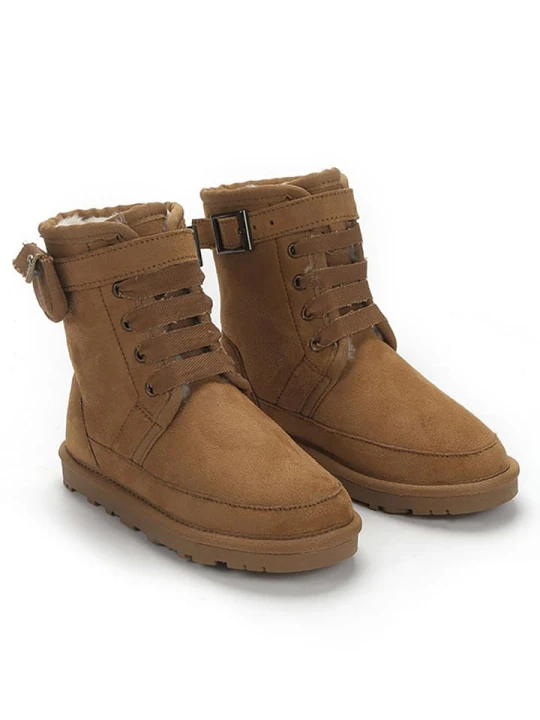 Zdjęcie produktu ISLAND BOOT Botki zimowe "Ishani" w kolorze jasnobrązowym rozmiar: 29