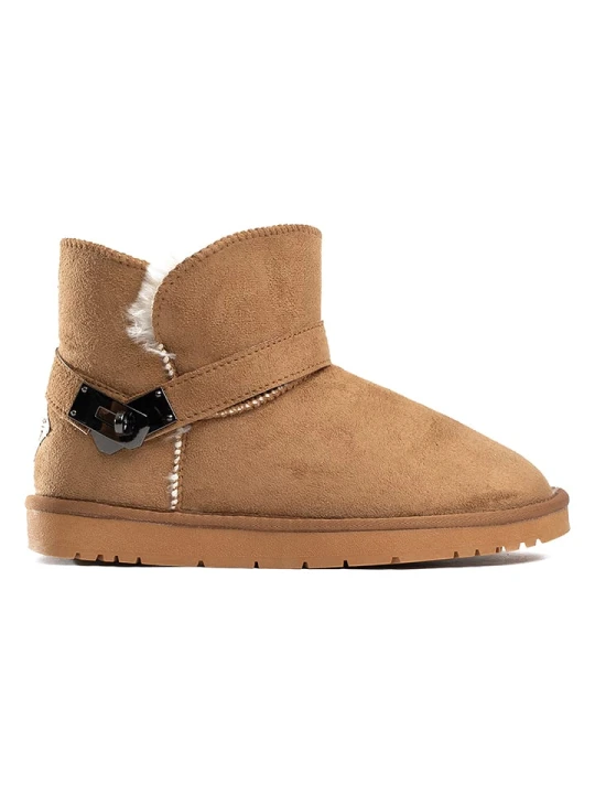 Zdjęcie produktu ISLAND BOOT Botki zimowe "Jofrey" w kolorze jasnobrązowym rozmiar: 37