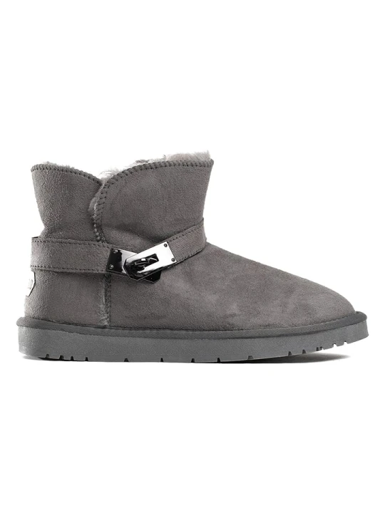 Zdjęcie produktu ISLAND BOOT Botki zimowe "Jofrey" w kolorze szarym rozmiar: 38