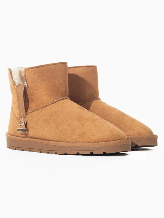 Zdjęcie produktu ISLAND BOOT Botki zimowe "Kabia" w kolorze jasnobrązowym rozmiar: 40