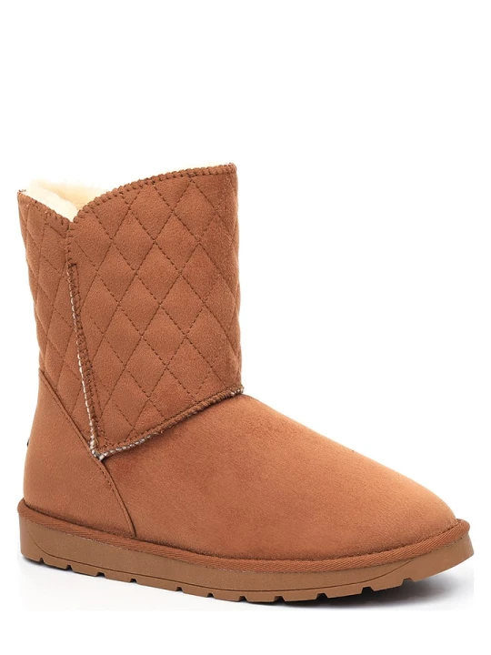Zdjęcie produktu ISLAND BOOT Botki zimowe "Maelia" w kolorze jasnobrązowym rozmiar: 36