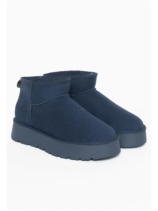 Zdjęcie produktu ISLAND BOOT Botki zimowe "Miley" w kolorze granatowym rozmiar: 39