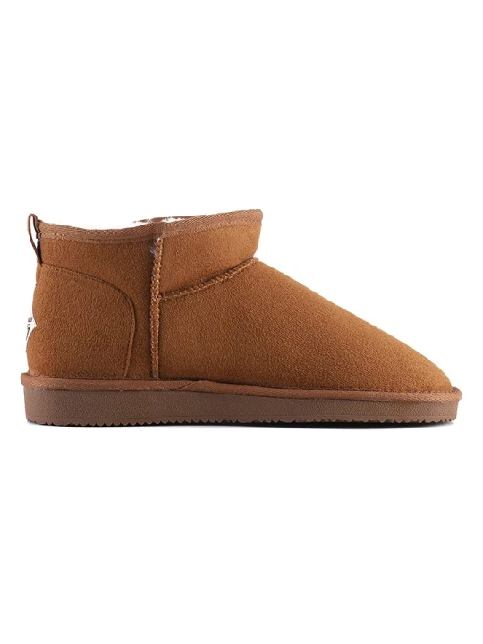 Zdjęcie produktu ISLAND BOOT Botki zimowe "Miley" w kolorze jasnobrązowym rozmiar: 40