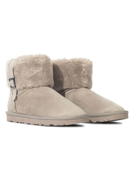 Zdjęcie produktu ISLAND BOOT Botki zimowe "Valley" w kolorze beżowym rozmiar: 41