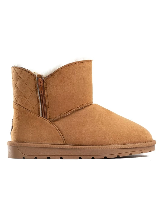 Zdjęcie produktu ISLAND BOOT Botki zimowe "Zarela" w kolorze jasnobrązowym rozmiar: 38