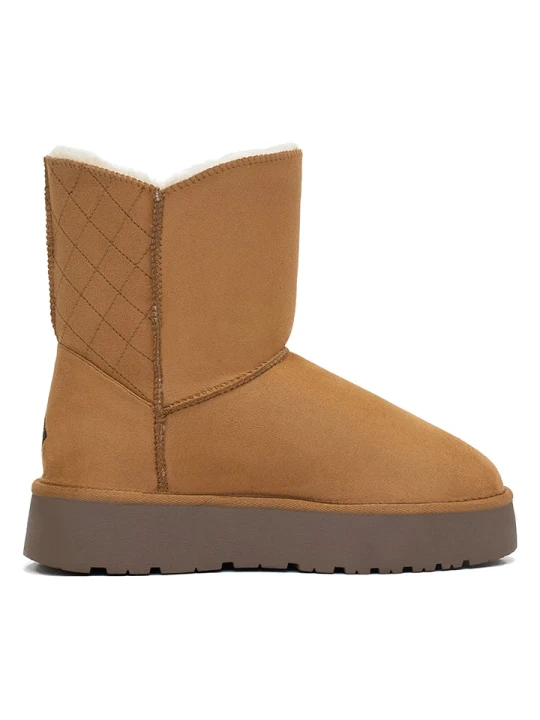 Zdjęcie produktu ISLAND BOOT Botki zimowe "Zarela" w kolorze jasnobrązowym rozmiar: 41