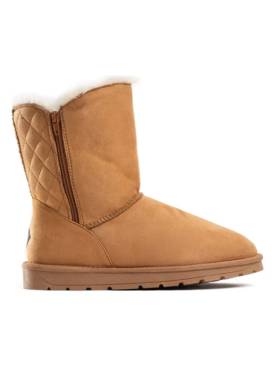 Zdjęcie produktu ISLAND BOOT Botki zimowe "Zasha" w kolorze jasnobrązowym rozmiar: 41