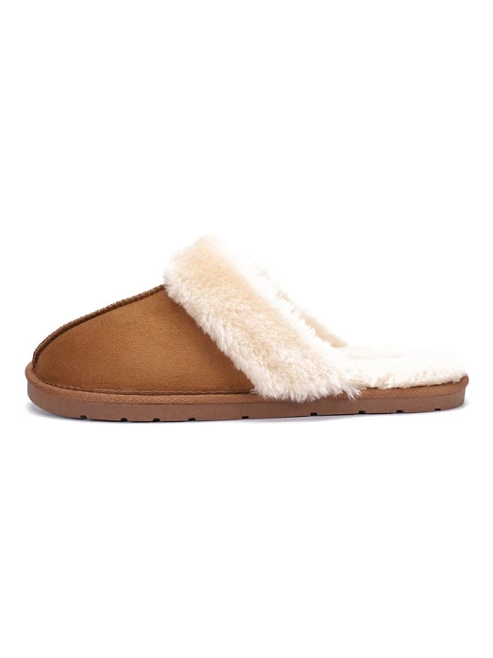 Zdjęcie produktu ISLAND BOOT Kapcie "Emefa" w kolorze jasnobrązowym rozmiar: 42