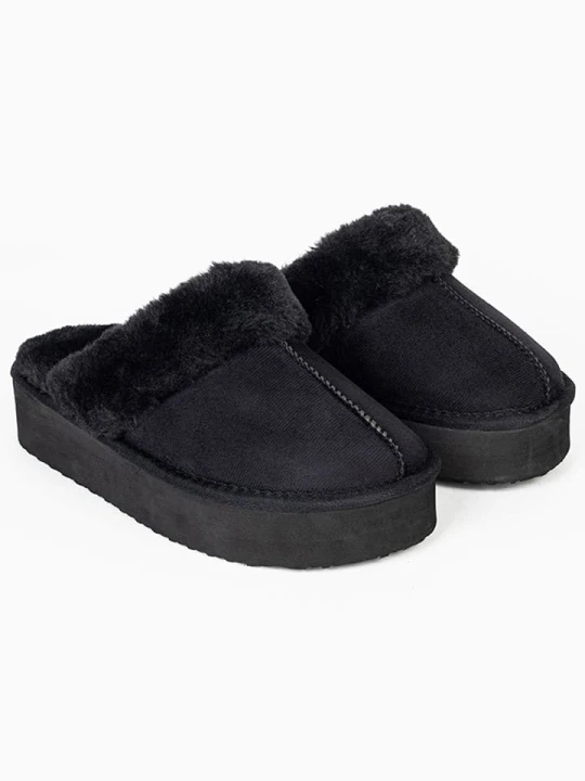 Zdjęcie produktu ISLAND BOOT Kapcie "Emesta" w kolorze czarnym rozmiar: 37