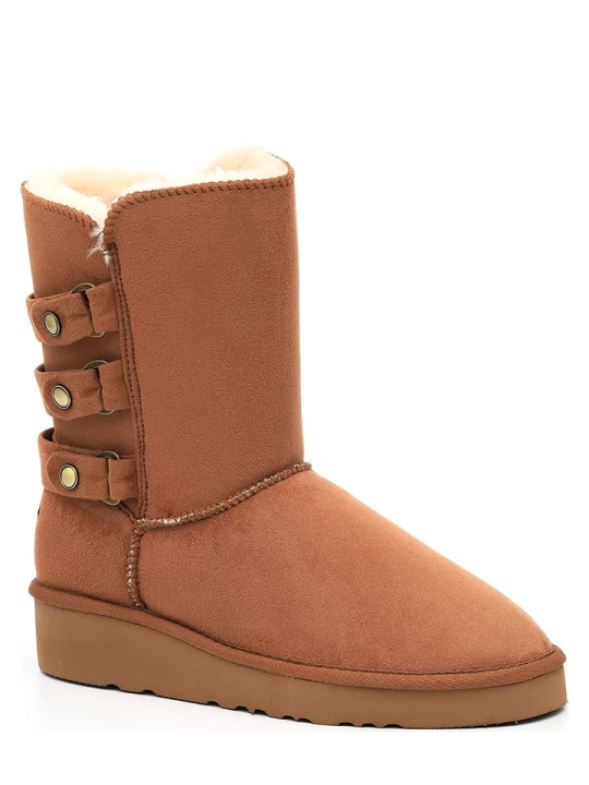 Zdjęcie produktu ISLAND BOOT Kozaki zimowe "Betina" w kolorze jasnobrązowym rozmiar: 38