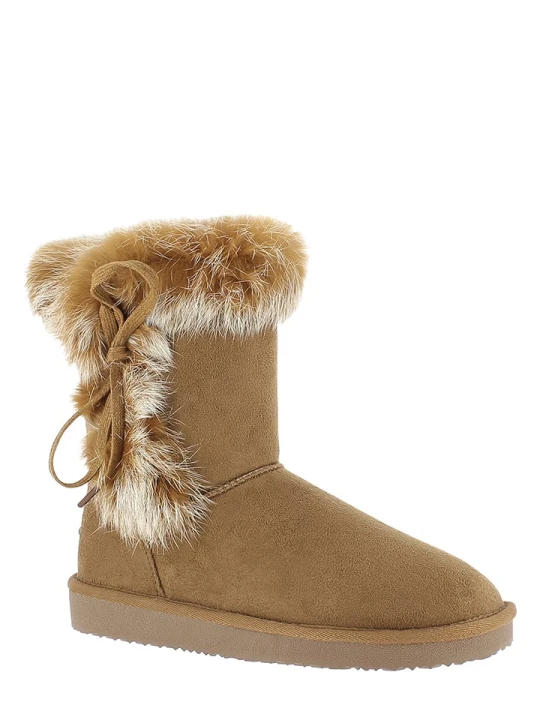 Zdjęcie produktu ISLAND BOOT Kozaki zimowe "Christy" w kolorze jasnobrązowym rozmiar: 40