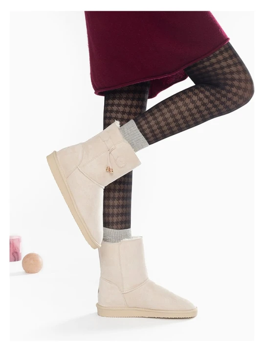 Zdjęcie produktu ISLAND BOOT Kozaki zimowe "Kinsac" w kolorze kremowym rozmiar: 38
