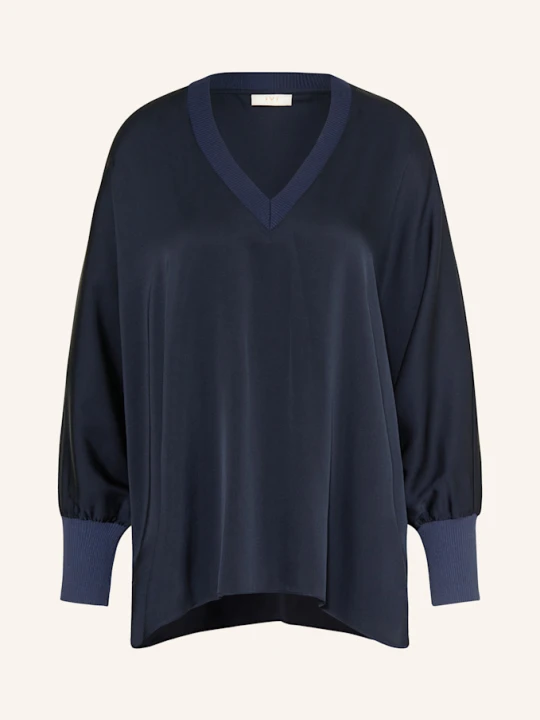Zdjęcie produktu Ivi Collection Bluzka Z Jedwabiu blau GRANATOWY